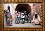 Hassan Hajjaj. Henna Bikers. Metallic lambda, 168.4 x 238.3 cm. Courtesy of the artist.