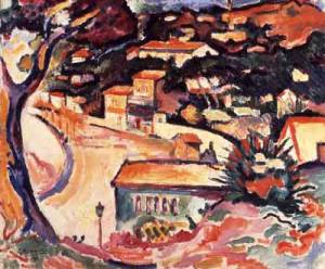 Georges Braque. L'Estaque, 1906. Oil on canvas, 46 x 55 cm. Mr and Mrs Merzbacher, the Merzbacher Foundation and Carafe Investment Company.