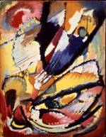 Vasily Kandinsky. Angel of the Last Judgement, 1911. Oil on cardboard, 64 x 50 cm. Mr and Mrs Merzbacher, the Merzbacher Foundation and Carafe Investment Company.