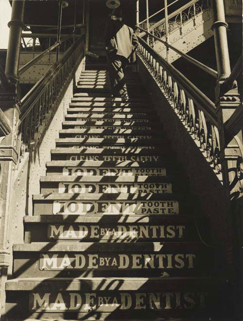 Eliot Elisofon. Untitled (Iodent Toothpaste Ads), c1937. Gelatin silver print. The Jewish Museum, New York, Purchase: Mimi and Barry J. Alperin Fund.