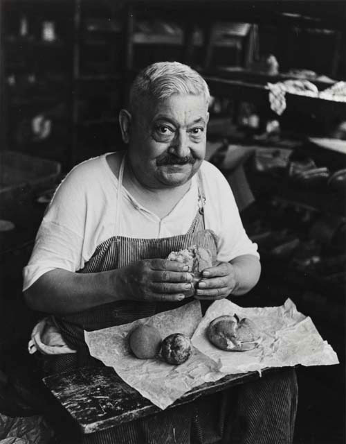 Bernard Cole. Shoemaker’s Lunch, 1944. Gelatin silver print. The Jewish Museum, New York, Purchase: The Paul Strand Trust for the benefit of Virginia Stevens Gift. © Estate of Bernard Cole.