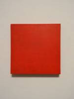 Helio Oiticica. Red Monochrome, c1959. Oil on plywood. Photograph: Miguel Benavides.