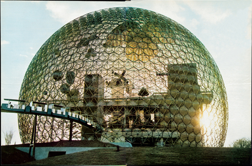 Richard Buckminster Fuller.        <em>US Pavilion for Expo 67, </em>1967. 
Commissioned by the United States Information Agency for the Montreal World Fair. Courtesy The Estate of R. Buckminster Fuller.