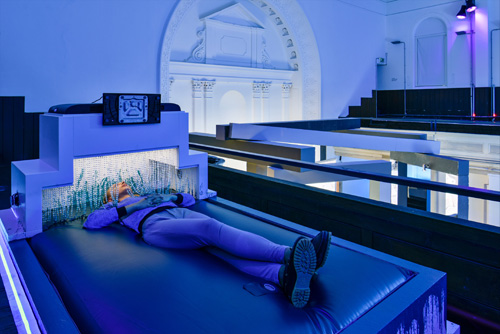 Jon Rafman. Installation view (4) at Zabludowicz Collection, London, 2015. Photograph: Thierry Bal.