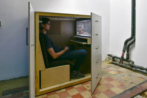 Jon Rafman. Installation view (6) at Zabludowicz Collection, London, 2015. Photograph: Thierry Bal.