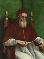 Raphael (1483-1520), Portrait of Pope Julius II, mid 1511 oil on poplar 108.7 x 81 cm. The National Gallery, London © The National Gallery, London