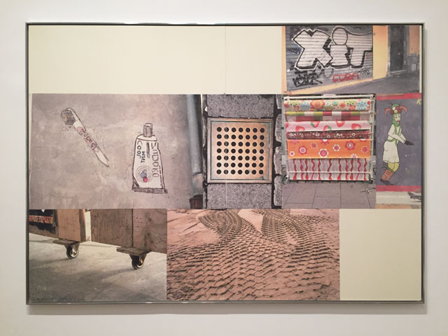 Robert Rauschenberg. Untitled (Scenario), 2006. Inkjet pigment transfer on polylaminate, 217.2 x 306.1 x 5.1 cm. Robert Rauschenberg Foundation. Photograph: Martin Kennedy.