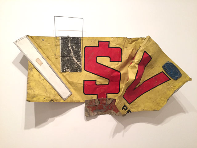 Robert Rauschenberg. Glut Data, 1986. Riveted metal parts, 108 x 231.1 x 45.7 cm. Robert Rauschenberg Foundation, New York. Photograph: Martin Kennedy.