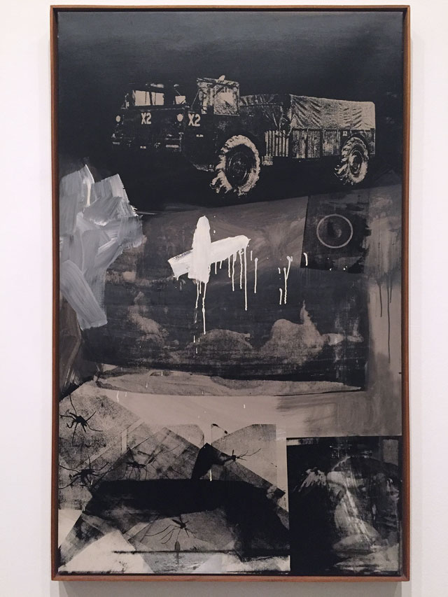 Robert Rauschenberg. Crocus, 1962. Oil paint and silkscreen ink on canvas
152.4 x 91.4 cm. Private collection. Photograph: Martin Kennedy.