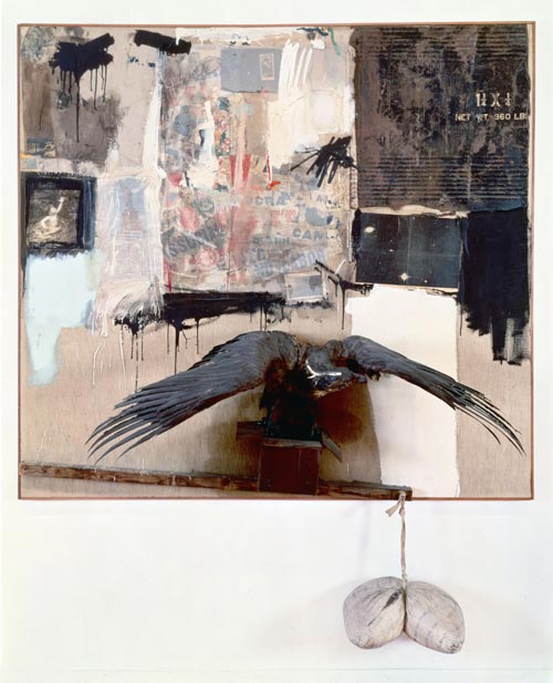 Robert Rauschenberg, <em>Canyon</em>, 1959. Collection Sonnabend, New York © Robert Rauschenberg / Adagp, Paris, 2006