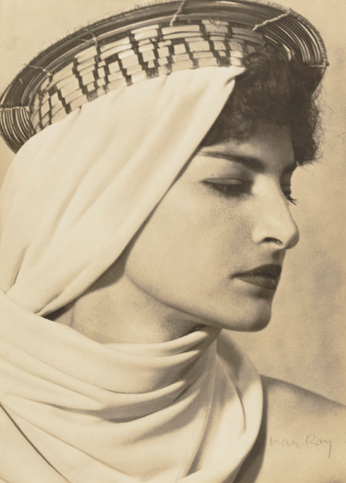 Man Ray. Juliet with Brazilian Headdress, 1945. The J. Paul Getty Museum, Los Angeles.