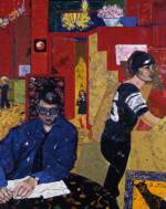 RB Kitaj. <em>The Architects</em>, 1981. 
        Oil on canvas, 
        153 x 122.2 cm. 
      Pallant House Gallery, Chichester. (Wilson loan).