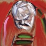 RB Kitaj. <em>Self-Portrait (after Masaccio)</em>, 2005. 
        Oil on canvas, 
        61 x 61 cm. 
      Private collection.