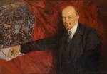 Isaak Brodsky. V.I.Lenin and Manifestation, 1919. Oil on canvas, 90 x 135 cm. The State Historical Museum. Photograph: © Provided with assistance from the State Museum and Exhibition Center ROSIZO.