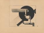 El Lissitzky. Proun 1 D. 1920. One from a portfolio of eleven lithographs, composition: 8 7/16 x 10 9/16 in (21.5 x 26.9 cm); sheet: 13 1/2 x 17 5/8″ (34.3 x 44.7 cm). The Museum of Modern Art, New York. © 2016 Artists Rights Society (ARS), New York / VG Bild-Kunst, Bonn.