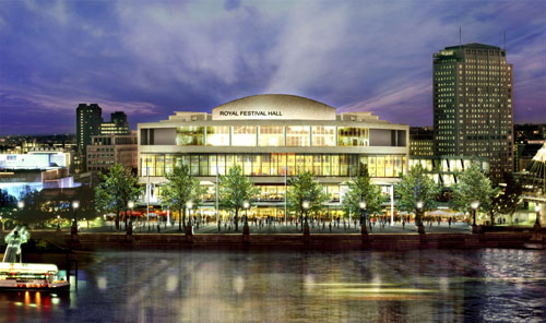 The Royal Festival Hall as it will look when it reopens in June 2007. Copyright Hayes Davidson/Nick Wood