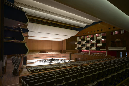 The refurbished Royal Festival Hall auditorium. copyright Richard Bryant arcaid.co.uk