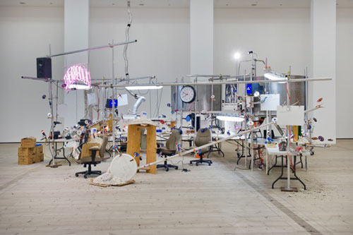 Jason Rhoades. The Grand Machine/THEAREOLA, 2002. Installation view at BALTIC. Photograph: Colin Davison.