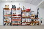 Jason Rhoades. Iwan's Rack, 2003/4. Installation view at BALTIC. Photograph: Colin Davison.