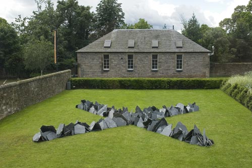 Richard Long. <em>Cornish Slate Cross</em>, 2007. Slate © The Artist.