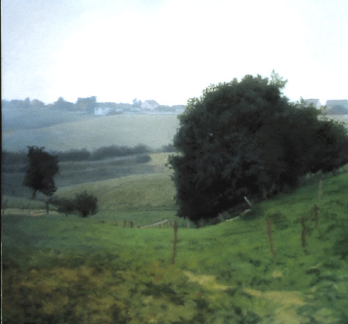 Gerhard Richter. Meadowland (Wiesental). 1985. Oil on canvas, 35 5/8