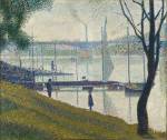 Georges Seurat. Bridge at Courbevoie, 1886-87. Oil on canvas, 46.4 x 55.3 cm. The Courtauld Gallery, London.