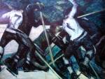 Elias Rivera.<em> The Hockey Players</em> 1963, oil on canvas, 51 x 65 in.