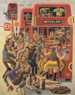 William Roberts. <em>Rush Hour</em>, 1971, oil on canvas, 122 x 96.5 cm, private collection © Estate of John David Roberts. Reproduced by permission of the William Roberts Society/The Bridgeman Art Library