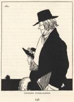 William Heath Robinson. Professor Ptthmllnsprts. Offset lithograph after a design by William Heath Robinson for The Water-Babies: a Fairy Tale for a Land-Baby, by Charles Kingsley; with illustrations by William Heath Robinson published in London by Constable & Co., 1915 (4°). P.136, 13.20 x 10.50 cm. Photograph: © Royal Academy of Arts, London.