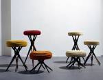 Ceci Arango (b1967). Corocora stools, 1993. Fique fibre spiral-woven over esparto fibre, macana palm wood base. Courtesy of the artist.