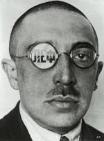 Alexander Rodchenko. <em>Caricature showing Osip Brik. Variant of a cover for the ‘LEF’ Magazine.</em> 1924. Photomontage, reproduction. Private collection © DACS 2007/Rodchenko archives