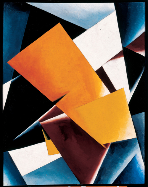 Lyubov Popova. <em>Painterly Architectonic</em> 1918. Oil on canvas, 590 x 390 mm. Slobodskoye Museum and Exhibition Center