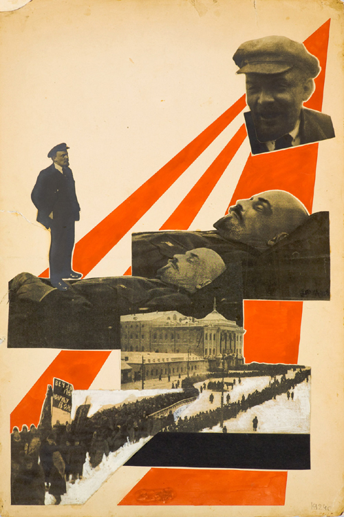 Aleksandr Rodchenko. Illustration for the magazine '<em>Young Guard</em>', 1924.

      Photomontage, 48.4 x 32.4 cm. Rodchenko and Stepanova Archives (Moscow, Russia) © Rodchenko and Stepanova Archives (Moscow, Russia).