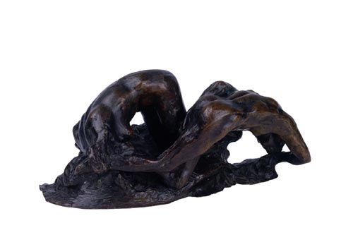 Auguste Rodin. <em>La Poet et la Sirene (La Vague)</em>. Bronze 12.5 x 25 x 13 cm City Council, Glasgow, No. 7.9. Photo © Glasgow City Council (Museums).