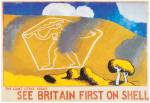 <p>Frank Dobson. <em>The Giant, Cerne Abbas</em>, 1931. The Giant Cerne Abbas, See Britain First on Shell. © Frank Dobson.