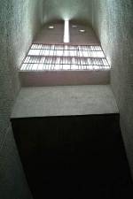 Le Corbusier. Chapel of Nôtre Dame du Haut, 1955. Interior view – one of the three light towers. Ronchamp, France. Photograph: © Chung.