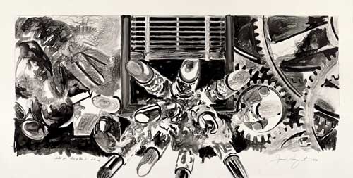 James Rosenquist. Sketch for 