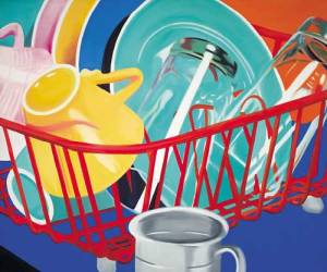 James Rosenquist. Dishes, 1964. Oil on canvas, 50 x 60 inches (127 x 152.4 cm). Collection of Virginia and Bagley Wright. Photo courtesy of James Rosenquist