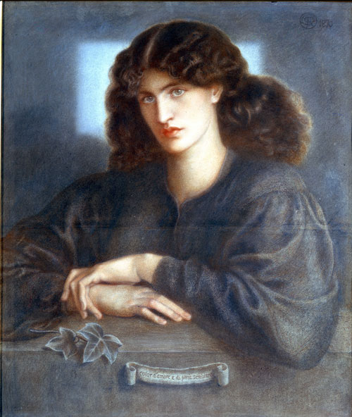 Dante Gabriel Rossetti. La Donna della Finestra, 1870. Coloured chalks on paper, 84.8 x 72.1 cm. © Bradford Museums and Galleries.