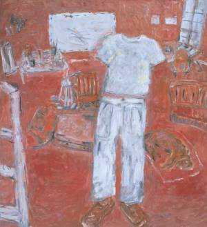 Susan Rothenberg, Red Studio, 2003-2002. Oil on canvas / 63 x 58 ins / 160 x 147.3 cms