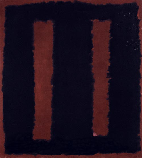 Mark Rothko. <em>Black on Maroon, Sketch for "Mural No.6", </em>1958. Mixed media on canvas, 266.7 x 381.2 cm. Tate. Presented by the artist through the American Federation of Arts 1968 © 1998 by Kate Rothko Prizel and Christopher Rothko