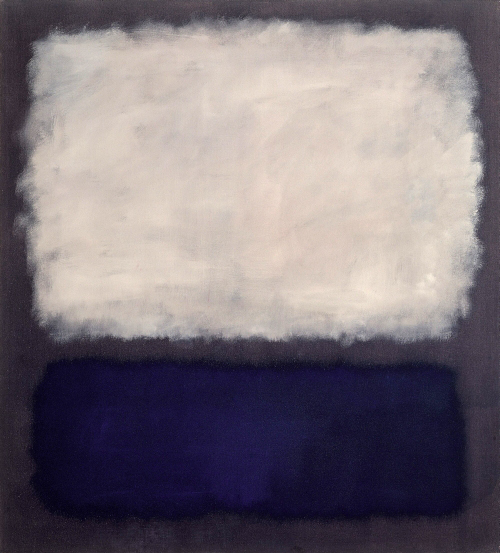 Mark Rothko. <em>Blue and Grey</em>, 1962. Oil on canvas, 2013 x 1753 mm. Fondation Beyeler, Riehen/Basel © 1998 Kate Rothko Prizel and Christopher Rothko/VG Bild-Kunst, Bonn 2008