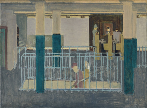 Mark Rothko. <em>Entrance to Subway (Subway Station/Subway Scene),</em> 1938. Oil on canvas, 864 x 1175 mm. Collection Christopher Rothko © 1998 Kate Rothko Prizel and Christopher Rothko/VG Bild-Kunst, Bonn 2008