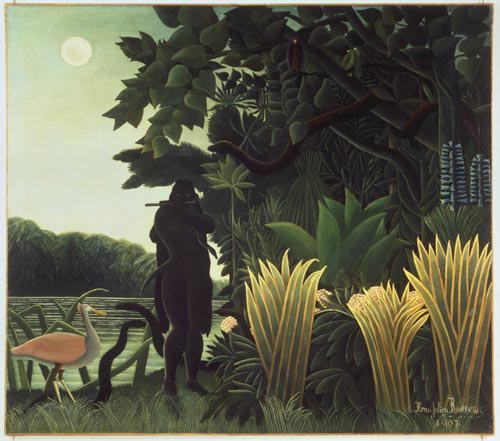 Henri Rousseau <em>The Snake Charmer</em> 1907. Oil on canvas 169 x 189 cm. Musée d'Orsay, Paris.