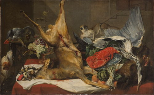 Frans Snyders (1579–1657).        <em>Still life of Dead Game,</em> 1630–1650. Oil on canvas,  111 x 180 cm. 
Nationalmuseum, Stockholm. Photo:<strong> </strong>© Nationalmuseum.