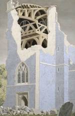John Armstrong (1893‑1973). Coggeshall Church, Essex, 1940. Tempera on wood. Collection Tate.