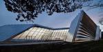 The Eli and Edythe Broad Art Museum at Michigan State University, designed by Zaha Hadid. Exterior view (1). Photograph: Paul Warchol.