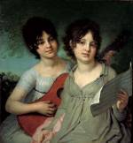 Vladimir Borovikovsky. <em>Portrait of the Sisters Princesses Anna and Varvara Gagarina</em>, 1802. Oil on canvas, 29 ½ x 27 ¼ inches. The State Tretyakov Gallery, Moscow. Photo: © The State Tretyakov Gallery, Moscow.