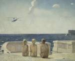 Alexander Deineka. <em>Future Pilots</em>, 1938. Oil on canvas, 51 9/16 x 63 3/8 inches. The State Tretyakov Gallery, Moscow. © Estate of Alexander Deineka/RAO, Moscow/VAGA, New York. Photo: © The State Tretyakov Gallery, Moscow.