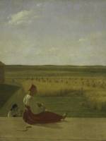 Alexei Venetsianov. <em>On the Harvest: Summer</em>, mid-1820s. Oil on canvas, 23 5/8 x 19 inches. The State Tretyakov Gallery, Moscow. Photo: © The State Tretyakov Gallery, Moscow.